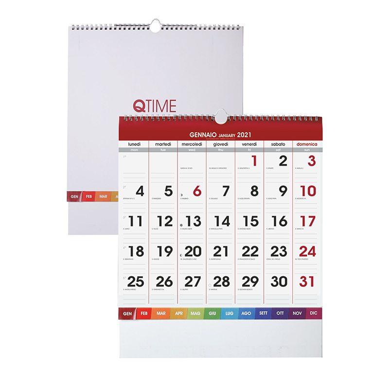 Calendario QTime con Spirale 2021